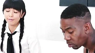 Japanese teen sucks bbc