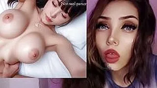 Korean big tits on her first time anal