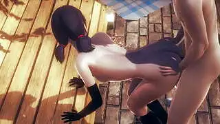 Ladybug Hentai – Handjob und Creampie von Cat Noir im Park – Japanisches asiatisches Manga-Anime-Spiel-Porn