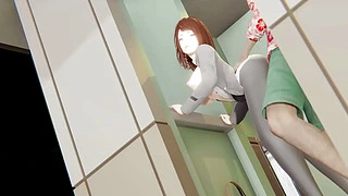 My Hero Academia Hentai - Uraraka teniendo sexo en un baño público - Anime, manga y dibujos animados japoneses y asiáticos - Animación pornográfica -