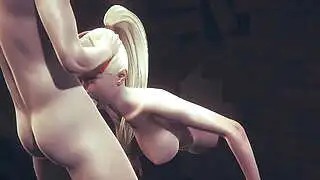 Naruto Hentai - Ino gets fucked in mouth and ass through a wall - Japanese Asian Manga Anime Film Game Porn