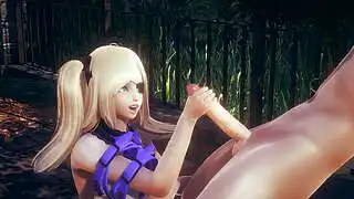Genshin Impact Hentai - POV Fischl Handjob - Japanese Asian Manga Anime Game Porn